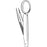 Sklar - Splinter Forceps 3 Inch Length Floor Grade Stainless Steel NonSterile NonLocking Thumb Handle Straight Serrated Tip - 21-708
