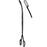 Sklar Black - Laser Surgery Grasping Forceps Campion 9-1/4 Inch Length OR Grade Coated Stainless Steel NonSterile NonLocking Finger Ring Handle Curved Blunt Serrated Fenestrated Tips - 90-2298
