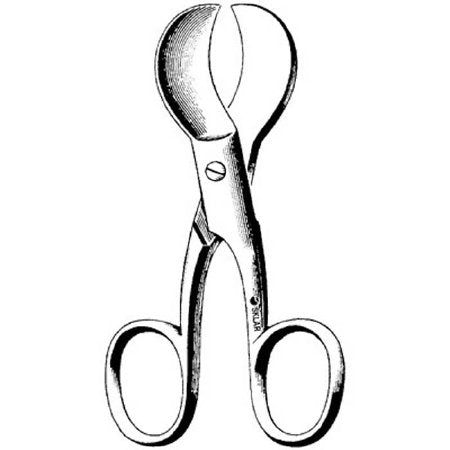 Sklar Sklar Umbilical Scissors 4 Inch Length OR Grade Stainless Steel NonSterile Finger Ring Handle Straight Blunt/Blunt - 92-5540