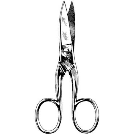 Sklar - Nail Scissors Straight Jaws 3-1/2 Inch Length Stainless Steel - 97-1235