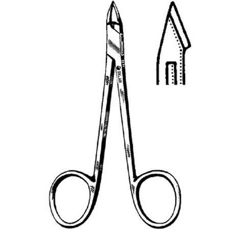 Sklar - Tissue Nipper Straight Jaws 4 Inch Length - 97-1238