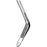 Sklar Merit Ear Forceps Troeltsch-Wilde 5 Inch Physician Grade Stainless Steel NonSterile NonLocking Thumb Handle Angled 80° Blunt Serrated Tips - 98-180