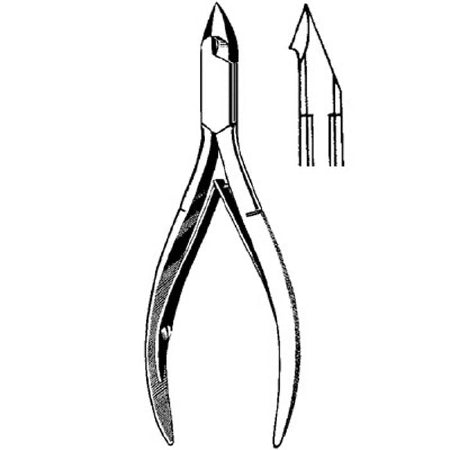 Sklar Merit Tissue Nipper Smooth Sharp Convex Jaws 4-1/2 Inch Stainless Steel - 98-489