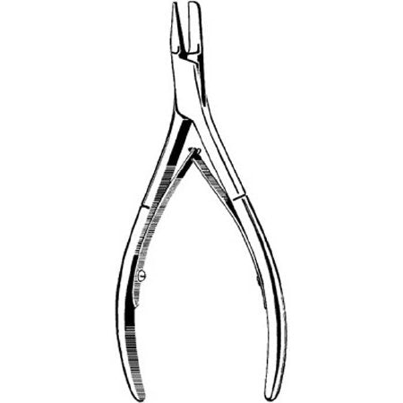 Merit - Nail Splitting Forceps 4 Inch Length Stainless Steel NonSterile NonLocking Plier Handle Straight - 98-492