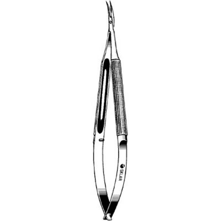 Sklar - Operating Scissors 7 Inch Length OR Grade Stainless Steel Thumb Handle with Spring Curved Sharp Tip / Sharp Tip - 98-7815