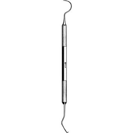 Sklar General Purpose Explorer Double Ended # 5 1 Curved, 1 Angled Tip Stainless Steel - 48-130