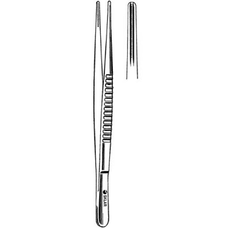 Sklar - Tissue Forceps DeBakey 6-1/4 Inch Length OR Grade Stainless Steel NonSterile NonLocking Thumb Handle Straight 3.5 mm Jaws with 1 X 2 Rows of Fine Atraumatic Teeth - 52-5262