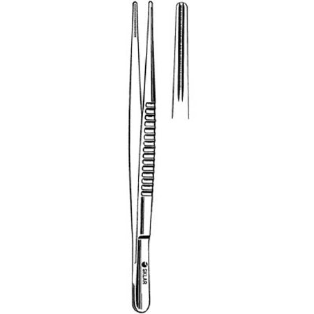 Sklar - Tissue Forceps DeBakey 9-1/2 Inch Length OR Grade Stainless Steel NonSterile NonLocking Thumb Handle Straight 3.5 mm Jaws with 1 X 2 Rows of Fine Atraumatic Teeth - 52-5295