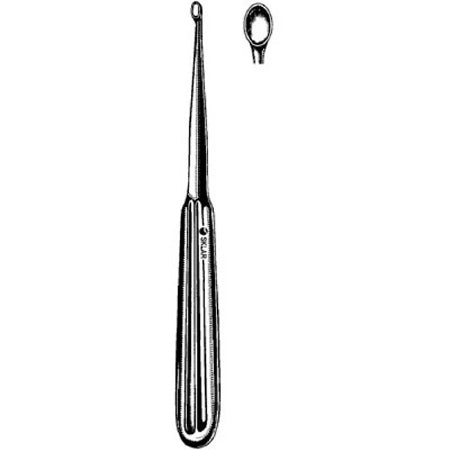 Sklar - Dermal Curette 6-1/4 Inch Length Single-ended Handle Size 2 Tip Straight Oval Tip - 06-4114