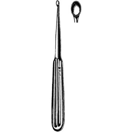Sklar Sklar Dermal Curette 6-1/4 Inch Length Single-ended Handle Size 3 Tip Straight Oval Tip - 809165