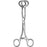 Sklar - Grasping Forceps Collins 6-1/2 Inch Length OR Grade Stainless Steel NonSterile Ratchet Lock Finger Ring Handle Straight Ring, Serrated Tip - 07-1565