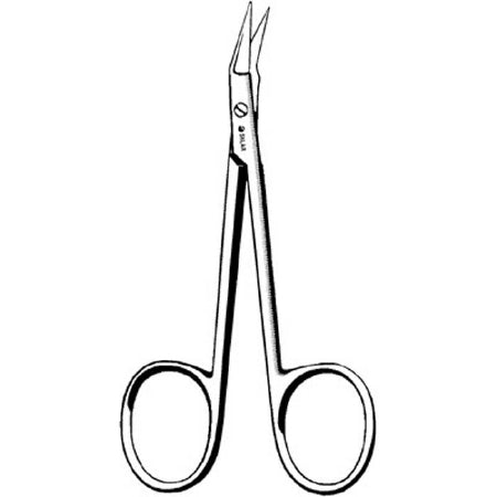 Sklar Sklar Stitch Scissors O'Brien 3-3/4 Inch Length OR Grade Stainless Steel NonSterile Finger Ring Handle Angled Sharp/Sharp - 22-2837