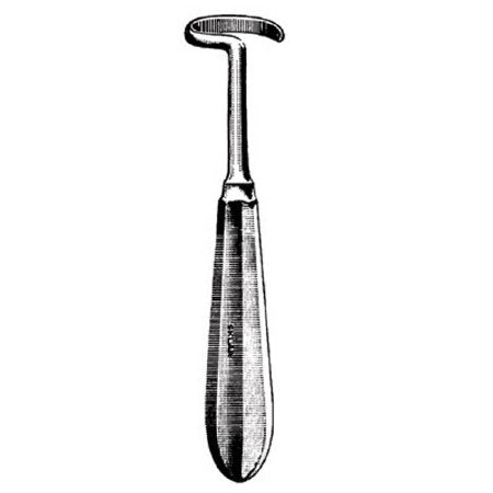 Sklar - Rib Rasp Doyen 7 Inch Stainless Steel Reusable Pediatric Angled Right Blunt Spiraled Hook - 22-7660