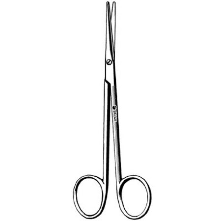 Sklar SklarLite Dissecting Scissors Sklarlite Metzenbaum 4-1/2 Inch Length OR Grade Stainless Steel Finger Ring Handle Blunt/Blunt - 23-1172