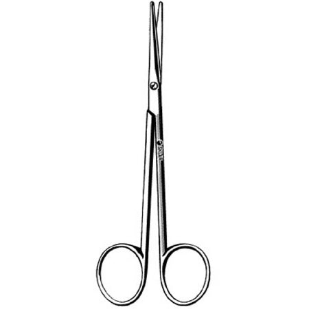 Sklar Sklarlite XD Dissecting Scissors Metzenbaum-Lahey 4-1/2 Inch Length OR Grade Stainless Steel NonSterile Finger Ring Handle Straight Blunt/Blunt - 23-1176