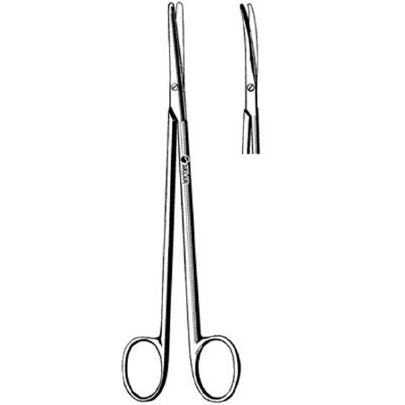 Sklar SklarLite Dissecting Scissors Sklarlite Metzenbaum 7 Inch Length OR Grade Stainless Steel NonSterile Finger Ring Handle Curved Blunt/Blunt - 23-1182