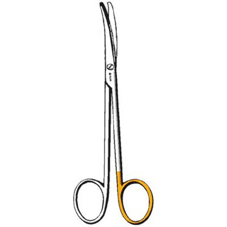 Sklar Sklarlite Sklarcut Dissecting Scissors Metzenbaum-Lahey 5-3/4 Inch Length OR Grade Stainless Steel NonSterile Finger Ring Handle Curved Blunt/Blunt - 23-1280