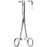 Sklar Right Angle Forceps Mixter 5-1/2 Inch Surgical Grade Stainless Steel NonSterile Ratchet Lock Finger Ring Handle Straight Serrated Tip - 23-2516
