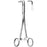 Sklar Right Angle Forceps Mixter 7-1/4 Inch Surgical Grade Stainless Steel NonSterile Ratchet Lock Finger Ring Handle Straight Serrated Tip - 23-2520