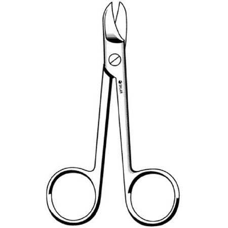 Sklar - Dental Scissors 4 Inch Length OR Grade Stainless Steel Finger Ring Handle Straight Sharp Tip / Sharp Tip - 24-2340
