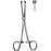 Sklar Sklar Tissue Grasping Forceps Allis-DeBakey 6 Inch Premium OR Grade Stainless Steel NonSterile Ratchet Lock Finger Ring Handle Straight 1 X 2 Rows of Fine Atraumatic Teeth - 36-2298