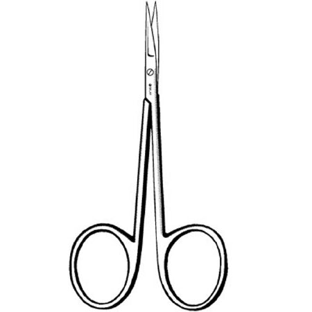 Sklar Sklar Iris Scissors Bonn 3-1/2 Inch Length OR Grade Stainless Steel NonSterile Finger Ring Handle Straight Sharp/Sharp - 64-2035