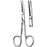 Sklar Sklar Iris Scissors Knapp 4 Inch Length OR Grade Stainless Steel NonSterile Finger Ring Handle Curved Blunt/Blunt - 64-3235