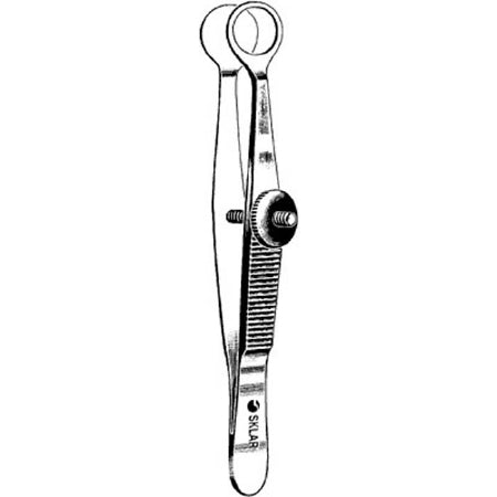 Sklar Sklar Chalazion Forceps Lambert 3-1/2 Inch Premium OR Grade Stainless Steel NonSterile NonLocking Thumb Handle Straight Circular Paddle, Ring Tip - 66-1235