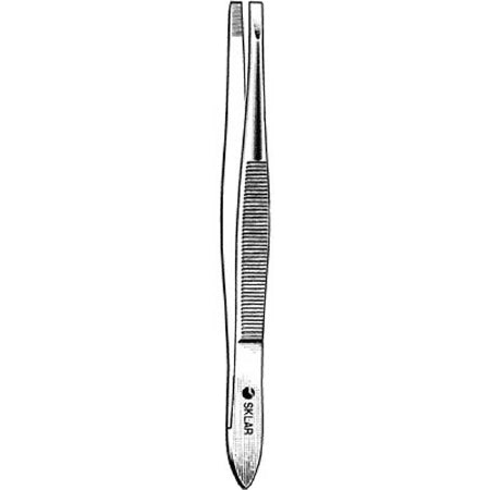 Sklar Sklar Cilia Forceps Douglas 3-1/2 Inch Premium OR Grade Stainless Steel NonSterile NonLocking Thumb Handle Straight - 66-1830