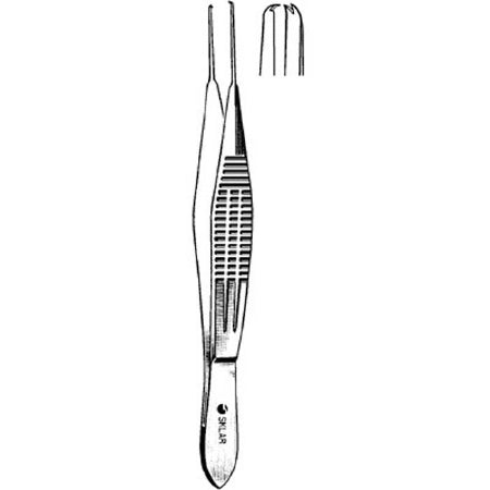 Sklar Sklar Tissue Forceps Castroviejo 4 Inch Premium OR Grade Stainless Steel NonSterile NonLocking Thumb Handle Straight - 66-2640