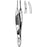 Sklar Sklar Suture Forceps Harms 4 Inch Surgical Grade Stainless Steel NonSterile NonLocking Thumb Handle Curved 0.5 mm Tips w/Smooth Tying Platform - 66-6142