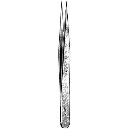 Sklar Tissue Forceps Swiss No 1, 4-3/4 Inch Stainless Steel Straight Fine Point Tip - 66-7438