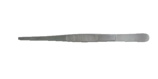 BR Surgical - Tissue Forceps 5 Inch Length Surgical Grade Stainless Steel NonSterile NonLocking Thumb Handle Straight 1 X 2 Teeth - BR10-12013