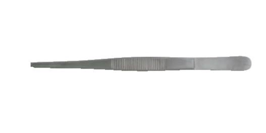 BR Surgical BR Surgical Tissue Forceps 7 Inch Surgical Grade Stainless Steel NonSterile NonLocking Thumb Handle Straight 1 X 2 Teeth - BR10-12018