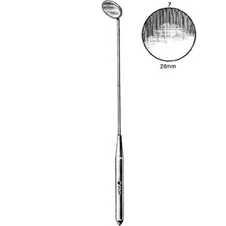 Sklar Sklar Laryngeal Mirror Size 7 / 26 mm Stainless Steel With Handle - 73-1197