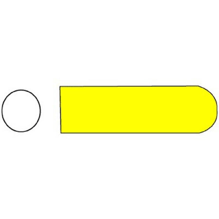SklarTip - Instrument Tip Protector 3/16 X 1 Inch, 6 mm, Yellow, Non-Vented - 96-1502