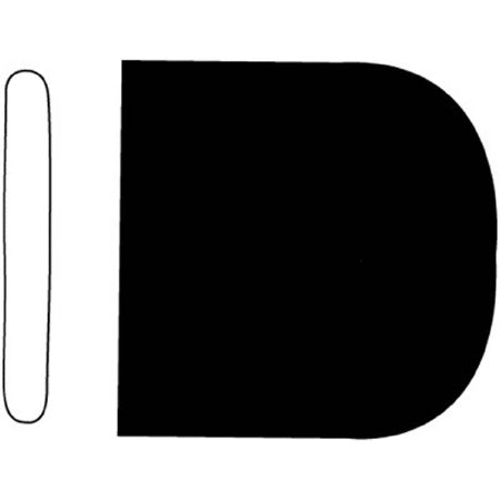Sklar SklarTip Instrument Tip Protector 1/8 X 1 X 1 Inch, 25 X 3 mm, Black, Non-Vented - 96-1512