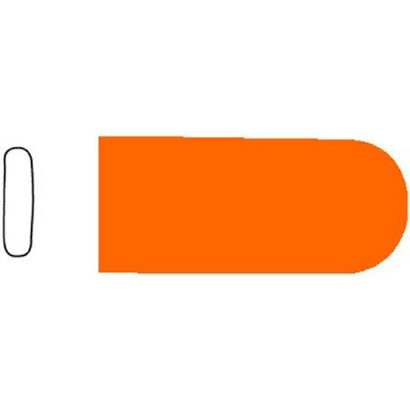 Sklar SklarTip Instrument Tip Protector 1/16 X 3/8 X 1 Inch, 10 X 3 mm, Orange, Non-Vented - 96-1516