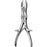 Sklar - Bone Cutting Forceps Stille-Liston 10-1/2 Inch Length OR Grade Stainless Steel NonSterile NonLocking Plier Handle with Spring Straight Sharp Blades - 40-3710