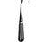 Sklar Sklar Bone Curette Bruns 6-3/4 Inch Length Single-ended Hollow Handle with Grooves Size 1 Tip Straight Oval Cup Tip - 40-7111