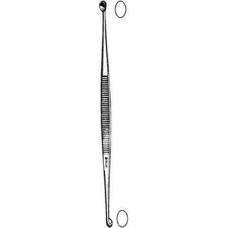 Sklar Sklar Bone Curette Williger 5-1/2 Inch Length Double-ended Handle 3 mm Tip / 4 mm Tip Oval Cup Tip - 40-7286