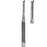 Sklar Osteotome Silver Curved, Single Guard Stainless Steel NonSterile 7 Inch Length - 41-1355