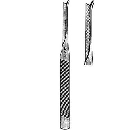 Sklar - Osteotome Silver Curved, Single Guard Stainless Steel NonSterile 7 Inch Length - 41-1355