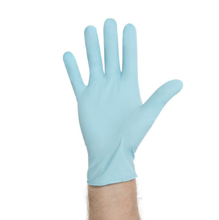 O&M Halyard Inc Blue Nitrile Exam Glove X-Small NonSterile Nitrile Standard Cuff Length Textured Fingertips Blue Not Chemo Approved - 53100