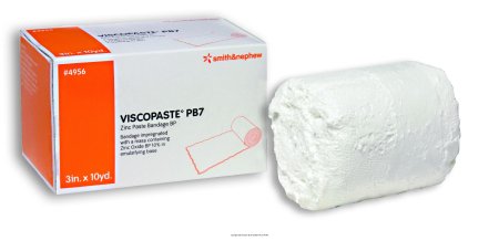 Smith & Nephew Viscopaste PB7 Impregnated Dressing 3 Inch X 10 Yard Open Weave Fabric Zinc Paste - 4956