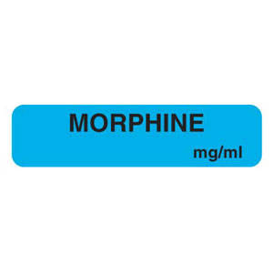 Tabbies Drug Syringe Labels - 1-1/4"W x 5/16"H, 760 per Roll