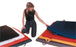 CanDo Non-Folding Exercise Mats with Handles -1-3/8" PE Foam with Cover, 4' x 4'