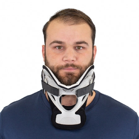 DJO Miami J Cervical Collar Plastic Stout Rigid 1-3/4 Inch Height 14 to 24 Inch Circumference - 79-83208