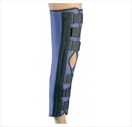 DJO Knee Immobilizer Large Hook and Loop Closure 22 Inch Length Left or Right Knee