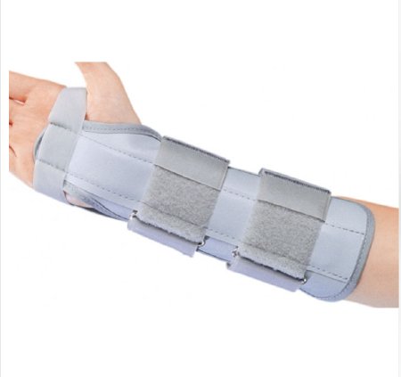 DJO ProCare Wrist Splint PROCARE Vinyl / Foam / Tricot Left or Right Hand White One Size Fits Most - 79-87010